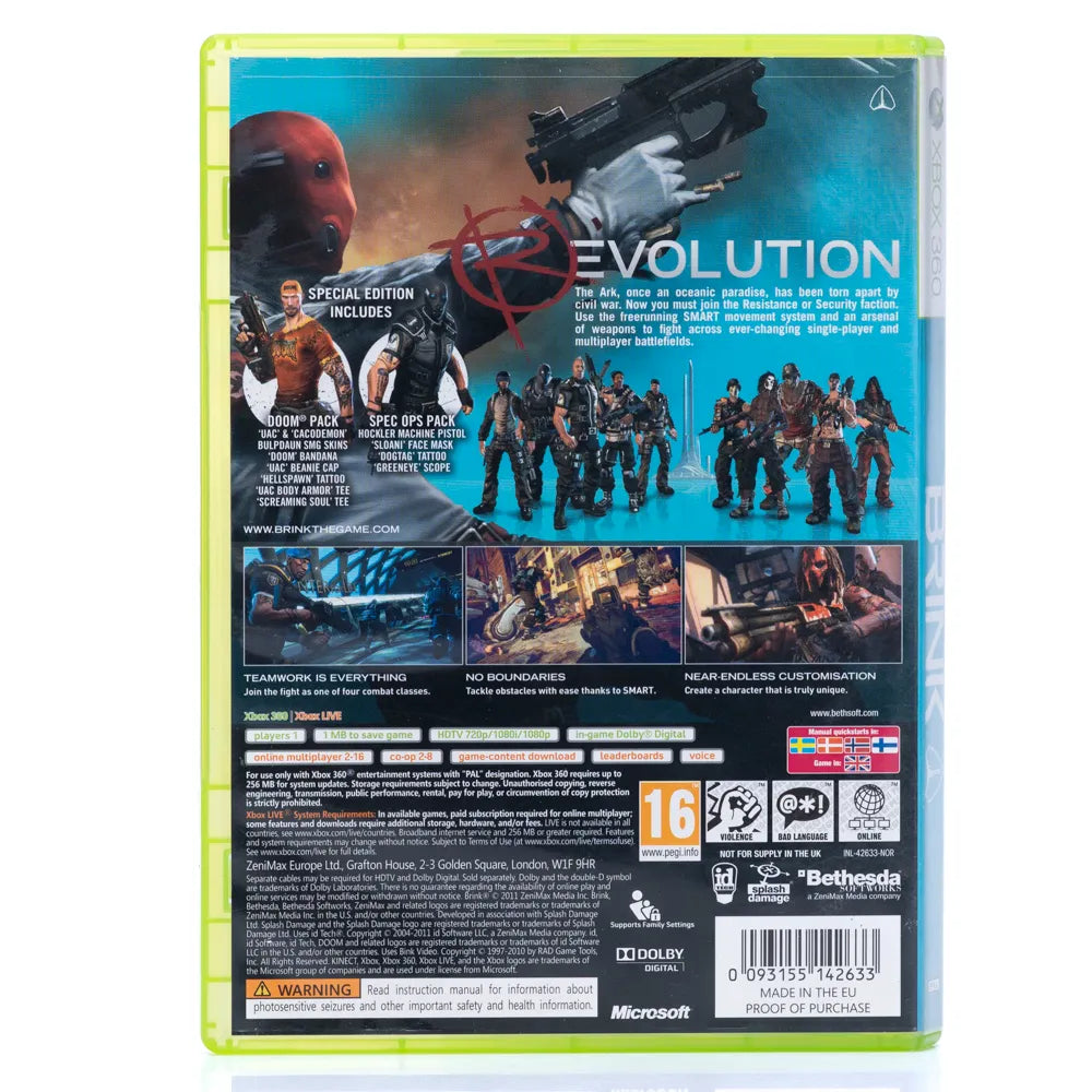 Brink Special Edition - Xbox 360 spill - Retrospillkongen