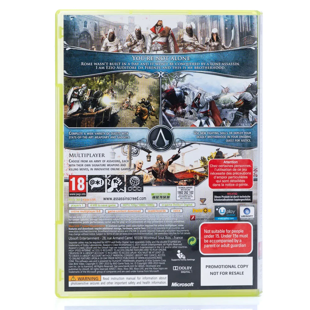 Assassin's Creed Brotherhood - Xbox 360 spill - Retrospillkongen