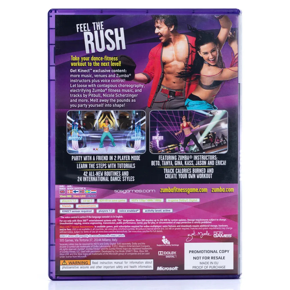 Zumba Fitness Rush - Xbox 360 spill - Retrospillkongen