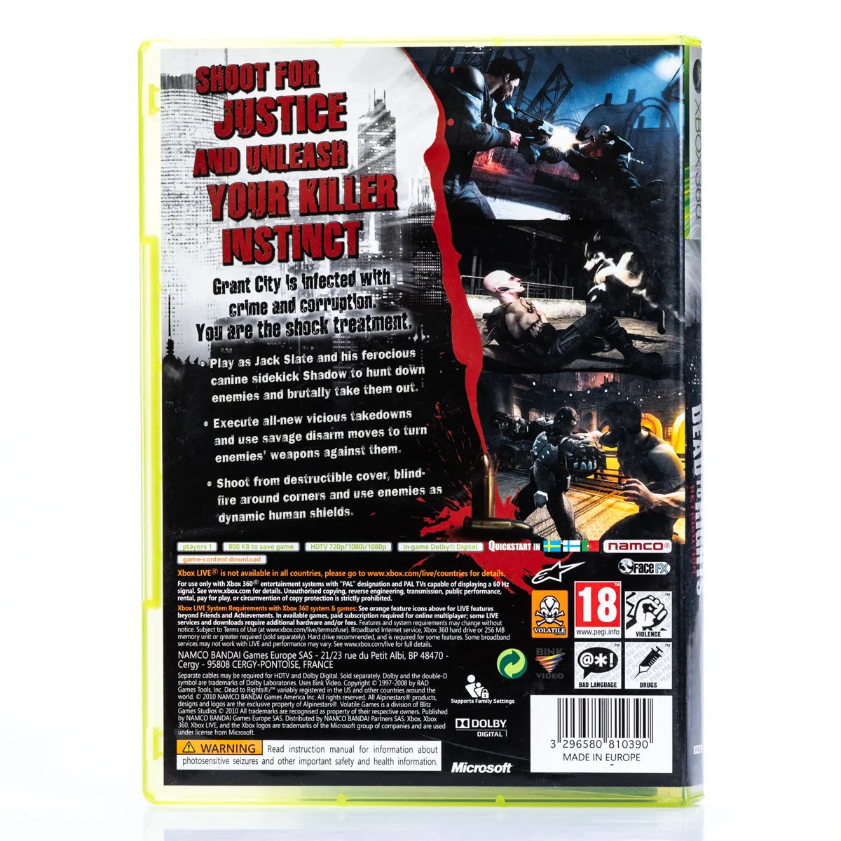 Dead to Rights: Retribution - Xbox 360 spill - Retrospillkongen