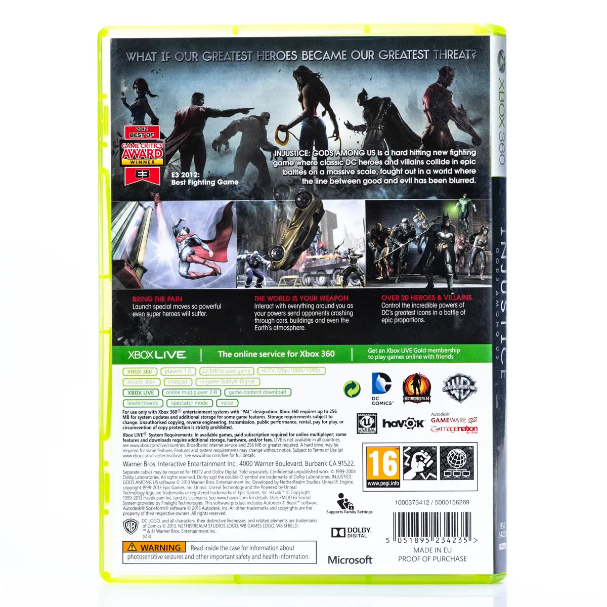 Injustice: Gods Among Us - Xbox 360 spill - Retrospillkongen