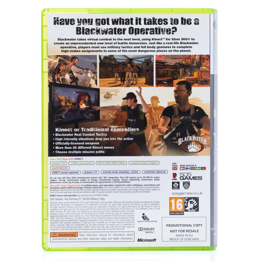 Blackwater - Xbox 360 spill - Retrospillkongen