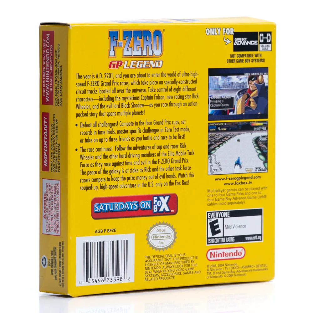 F-Zero GP Legend i eske (NTSC-U) - GBA spill (Copy)