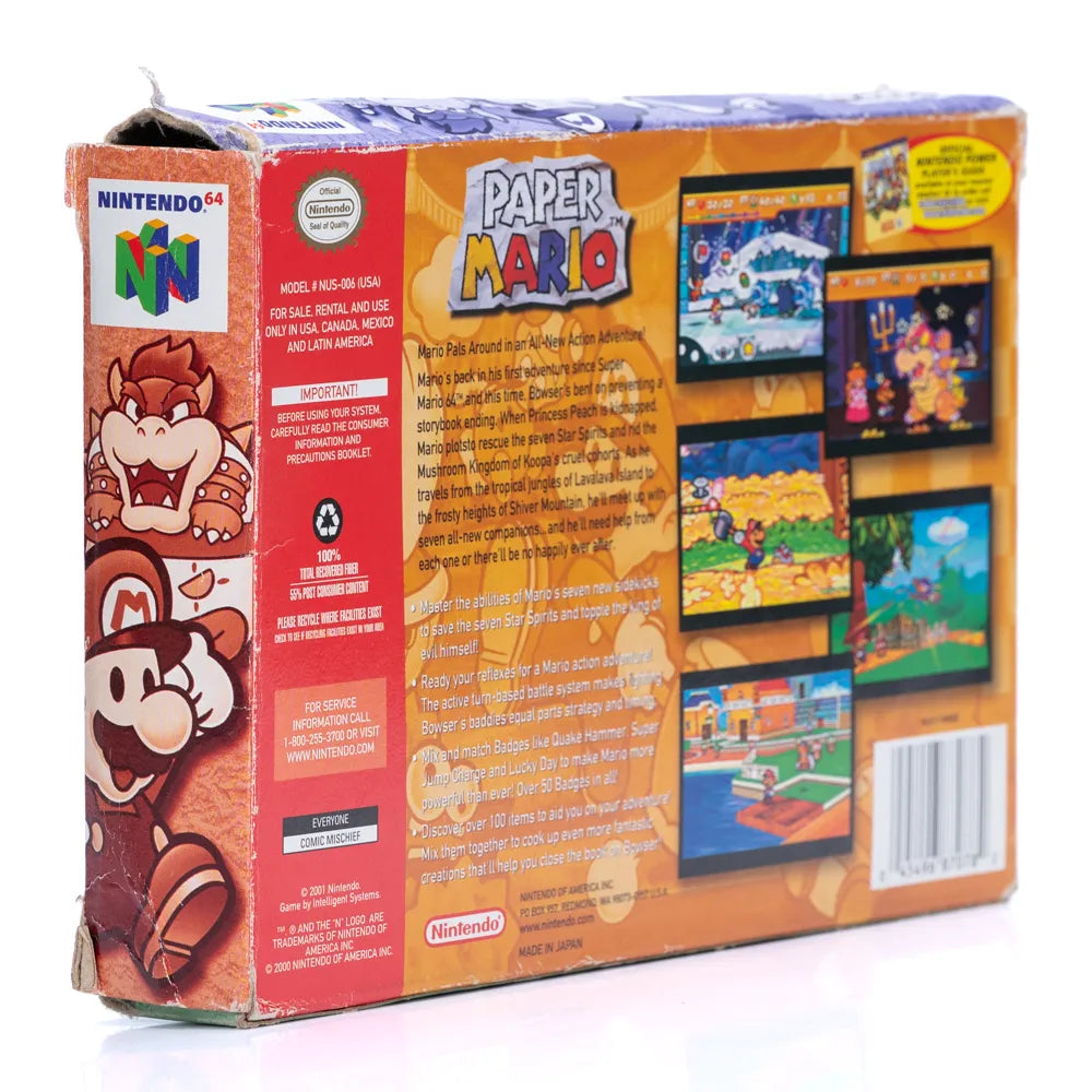 Paper Mario i Eske (NTSC-U) - N64 spill - Retrospillkongen