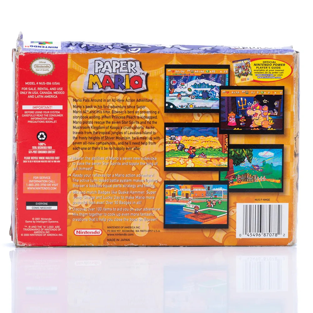 Paper Mario i Eske (NTSC-U) - N64 spill - Retrospillkongen