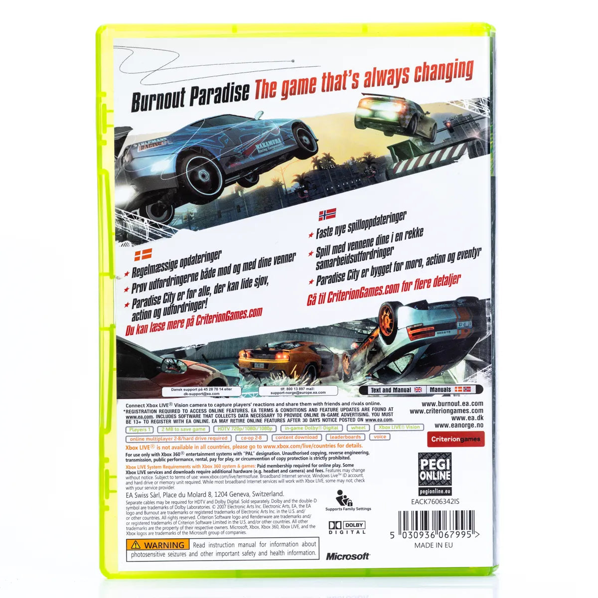 Burnout: Paradise - Xbox 360 spill - Retrospillkongen
