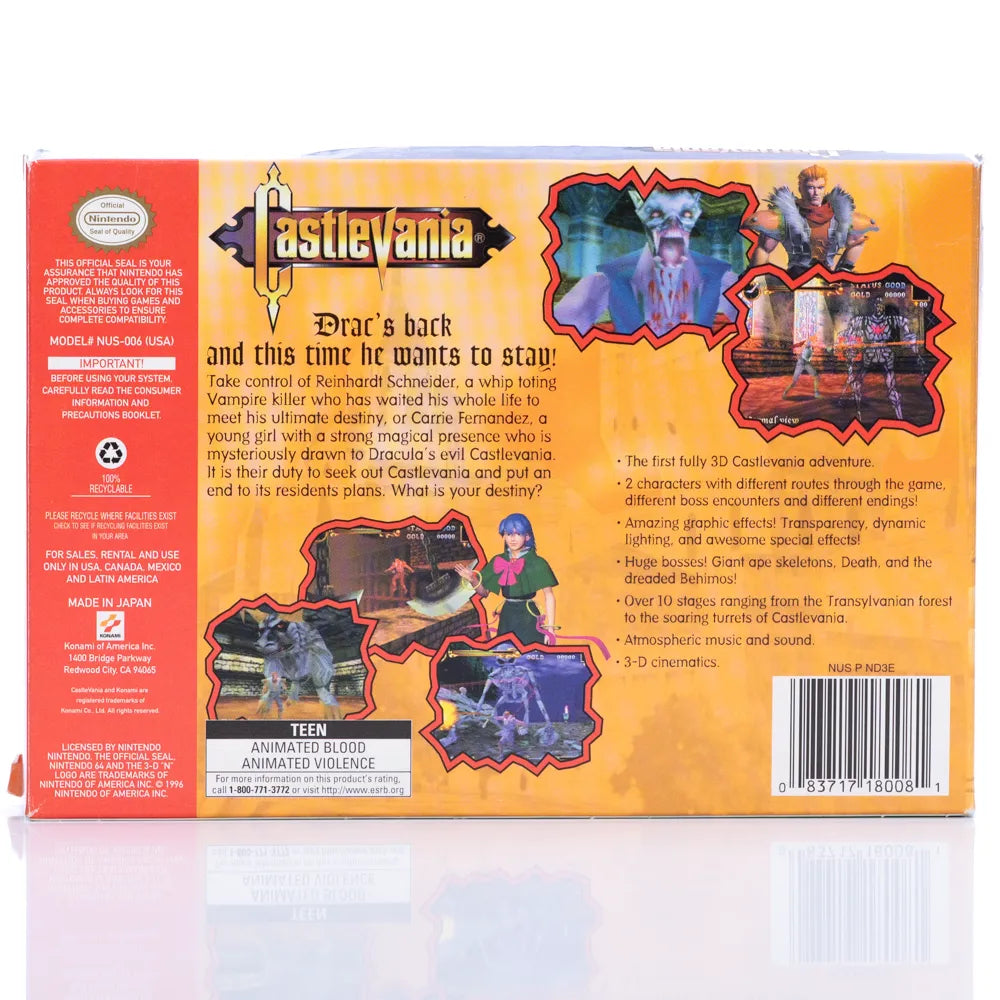 Castlevania i Eske (NTSC-U) - N64 spill - Retrospillkongen