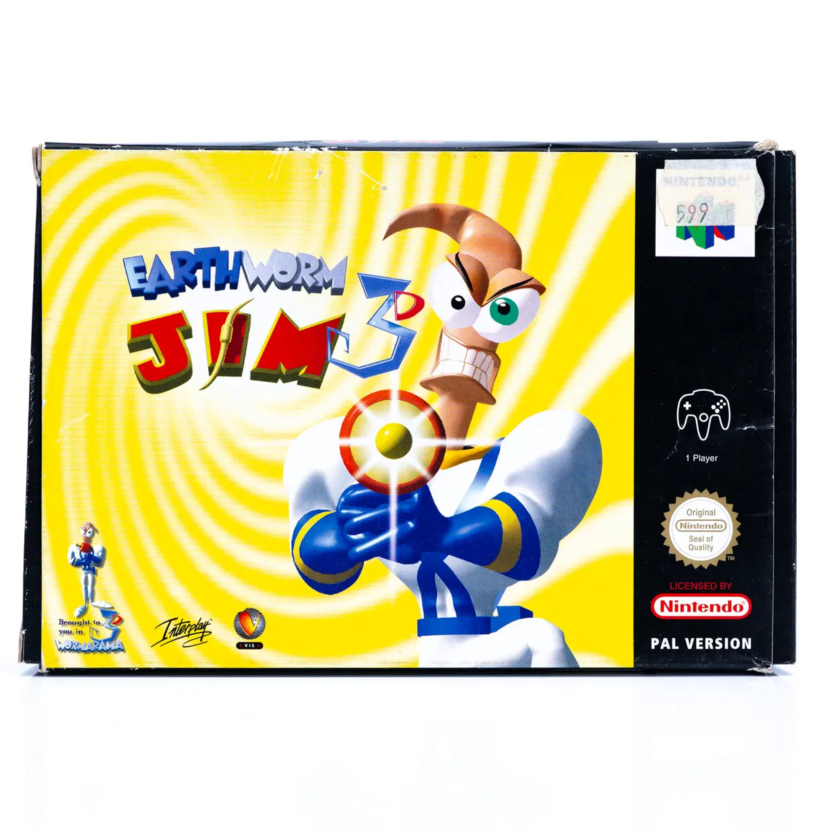 Earthworm Jim 3D - N64 spill (i eske) - Retrospillkongen