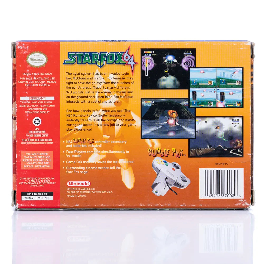 Star Fox 64 i Eske (NTSC-U) - N64 spill - Retrospillkongen