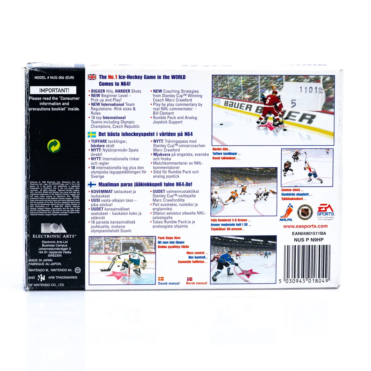 NHL 99 - N64 spill (i eske) - Retrospillkongen