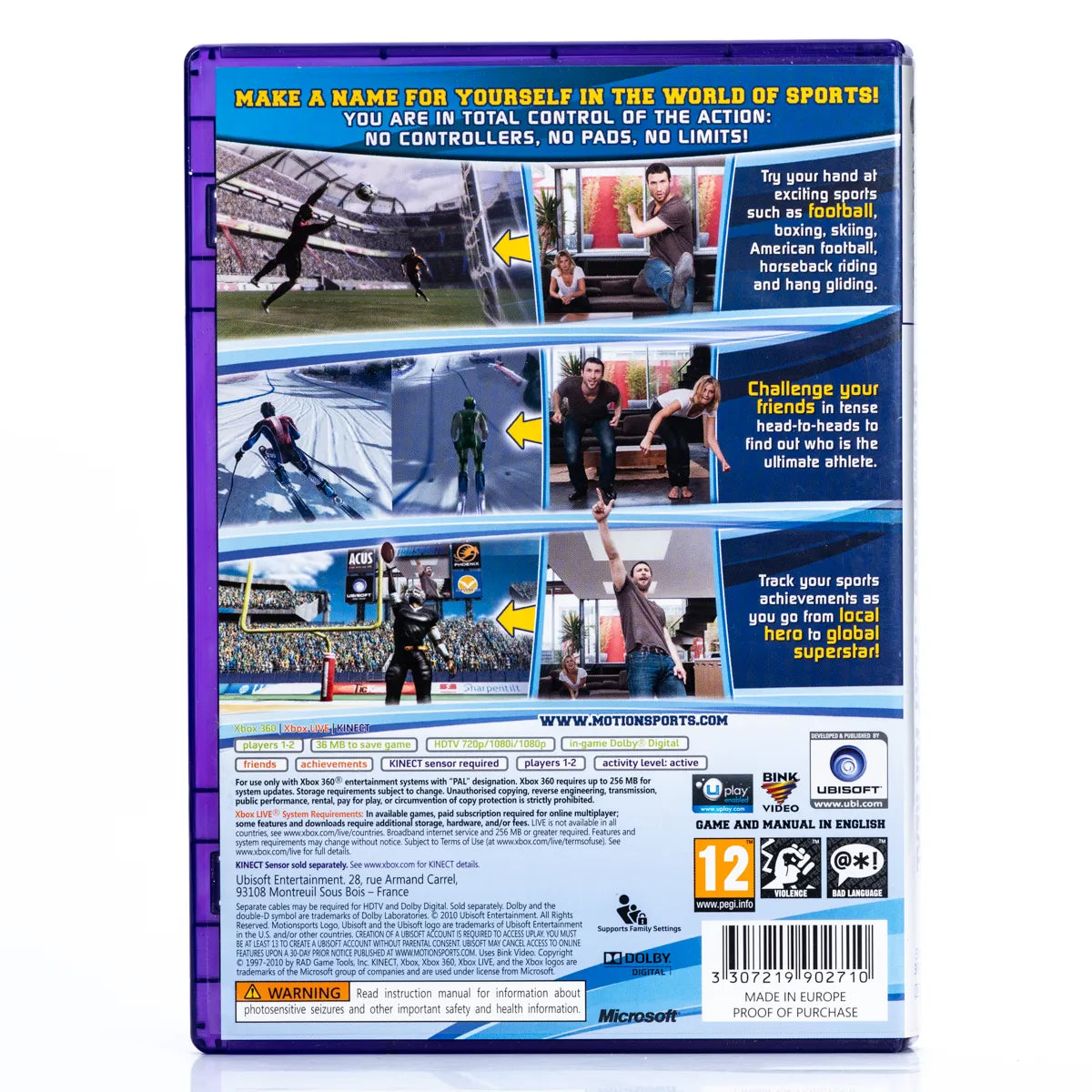 MotionSports - Xbox 360 spill - Retrospillkongen