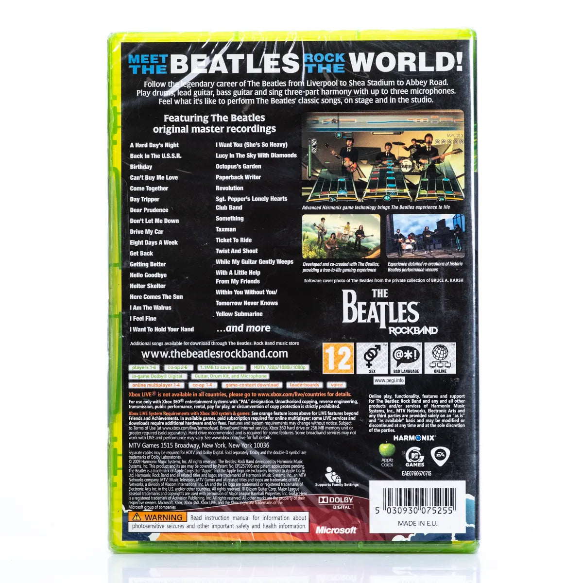 The Beatles Rockband - Xbox 360 spill (Forseglet) - Retrospillkongen