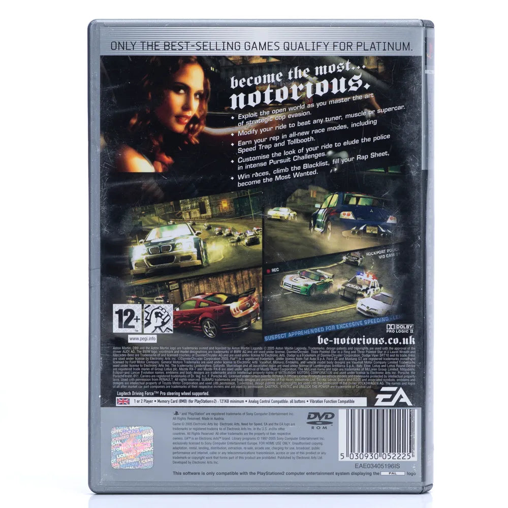 Need for Speed Most Wanted - PS2 spill - Retrospillkongen