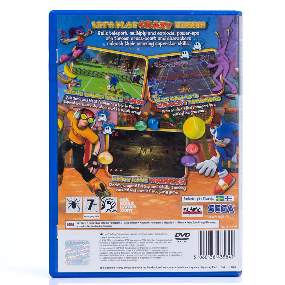 SEGA Superstars Tennis - PS2 spill - Retrospillkongen
