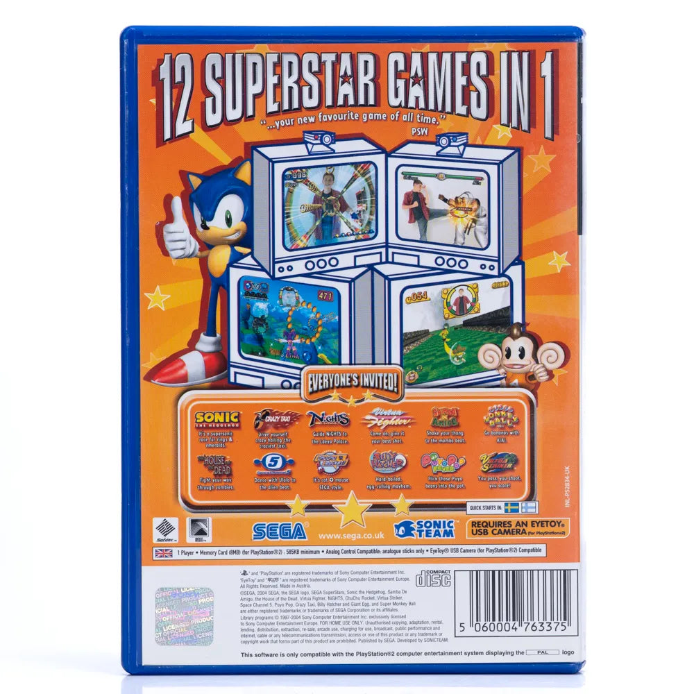 SEGA SuperStars - PS2 spill - Retrospillkongen