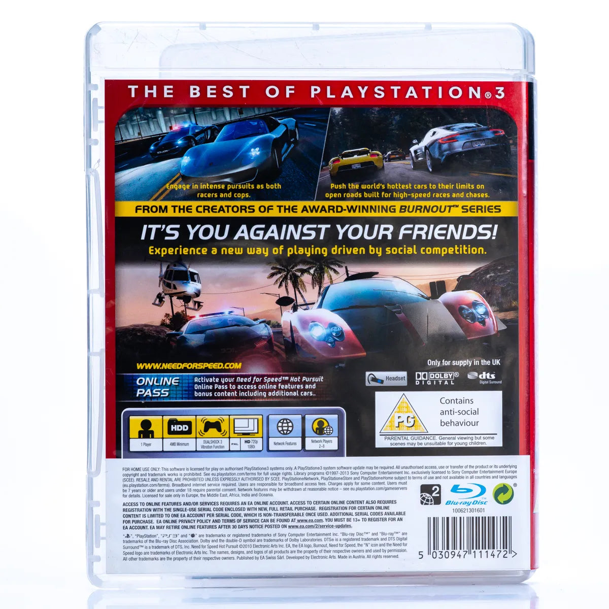 Need for Speed: Hot Pursuit - PS3 spill - Retrospillkongen