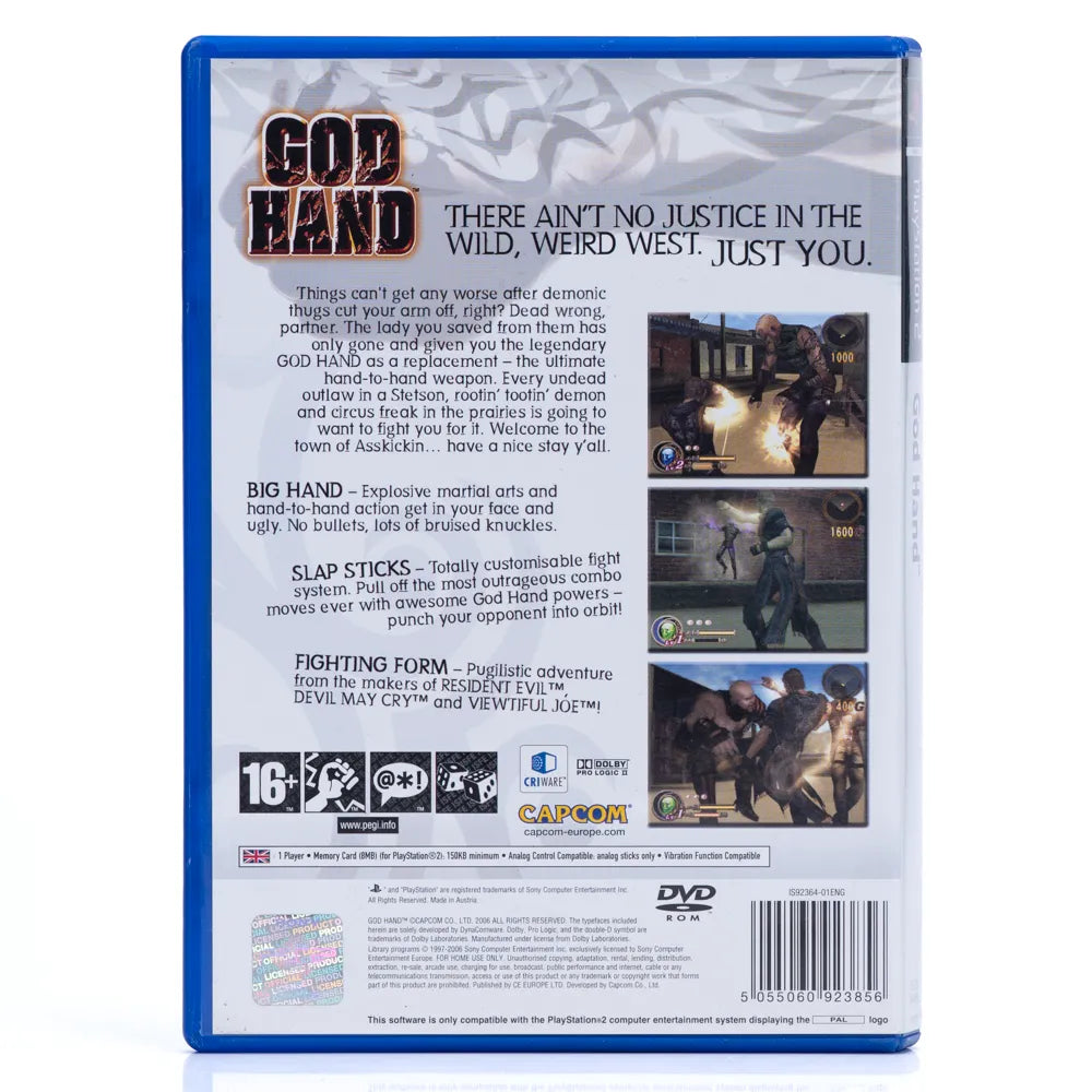 God Hand - PS2 spill - Retrospillkongen