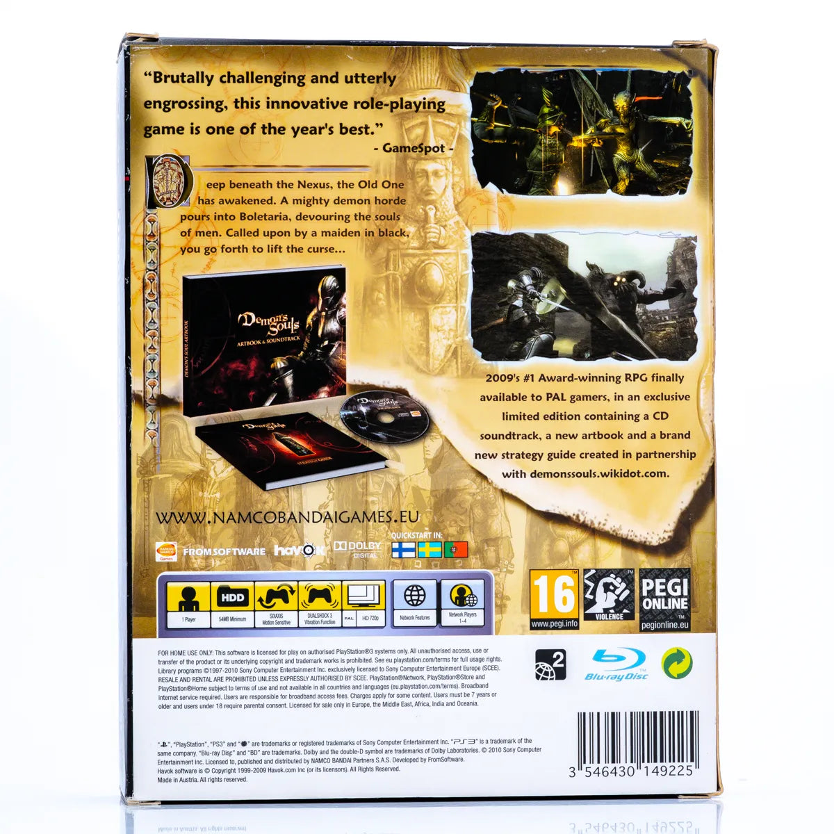 Demon's Souls - Black Phantom Edition Collector´s Box - PS3 spill - Retrospillkongen