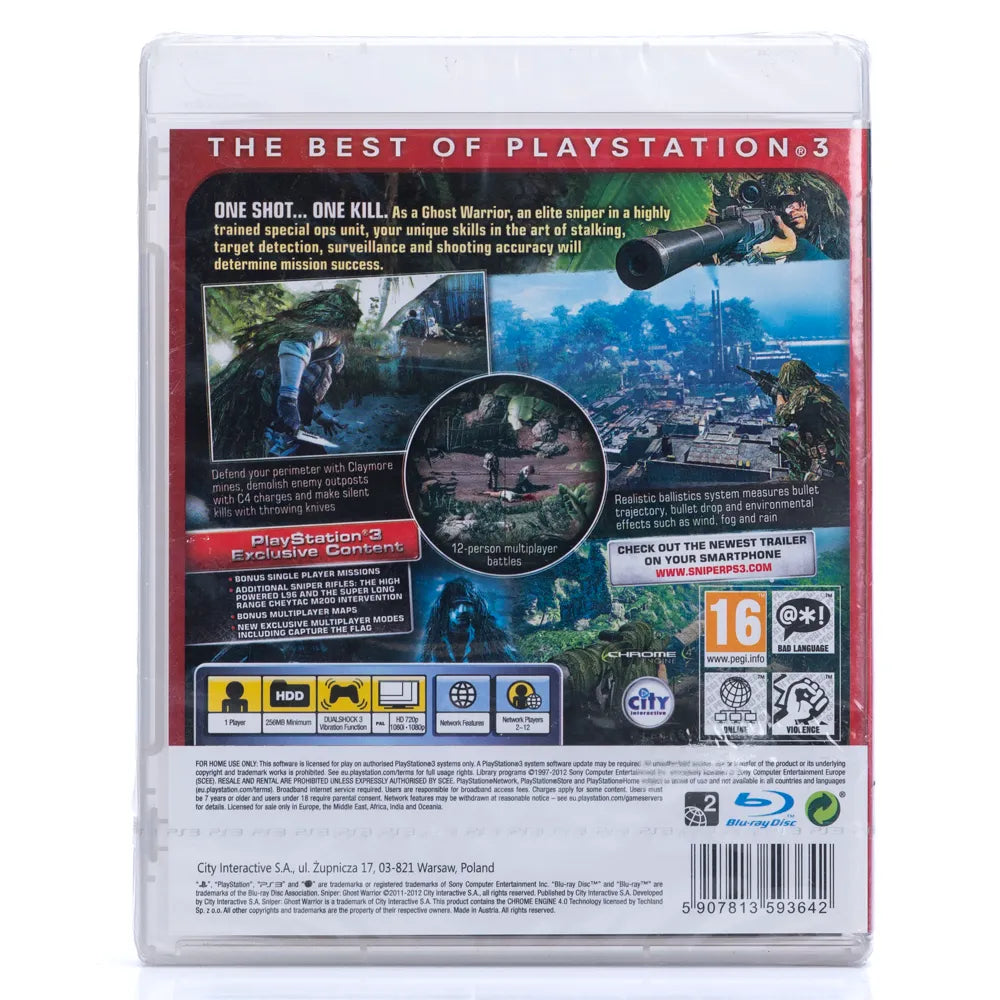 Sniper: Ghost Warrior (Essentials) - PS3 spill (Forseglet)