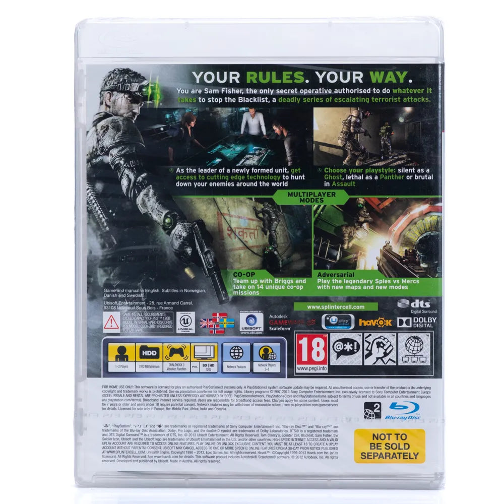 Tom Clancy's Splinter Cell: Blacklist (Forseglet) - PS3 spill - Retrospillkongen
