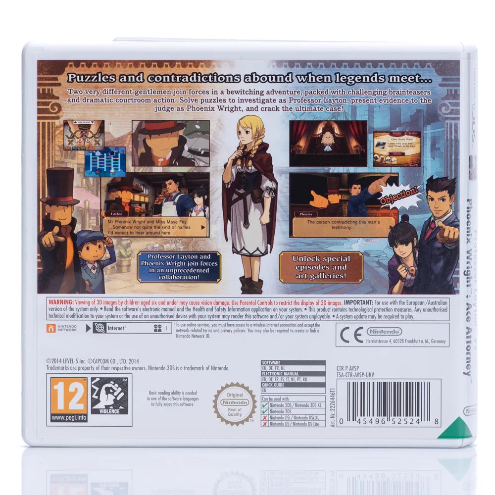 Professor Layton vs. Phoenix Wright: Ace Attorney - Nintendo DS spill - Retrospillkongen