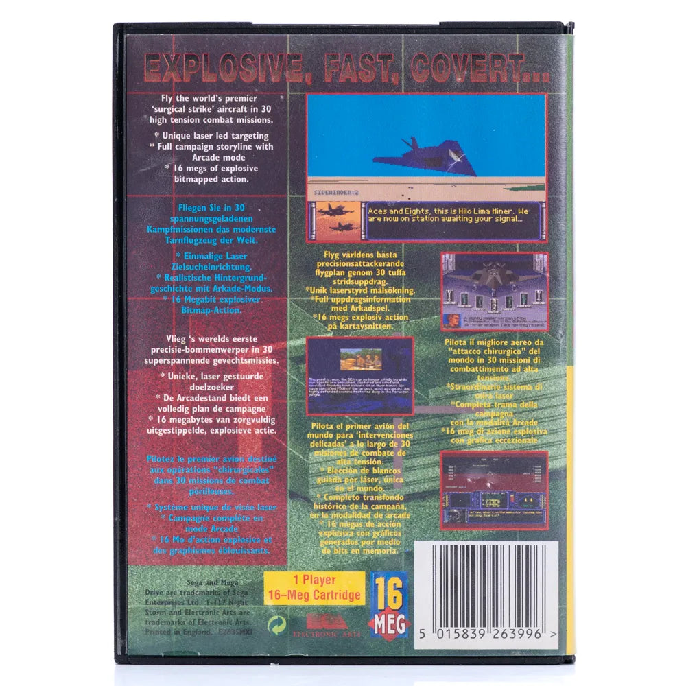 F-117 Night Storm - SEGA Mega Drive spill - Retrospillkongen