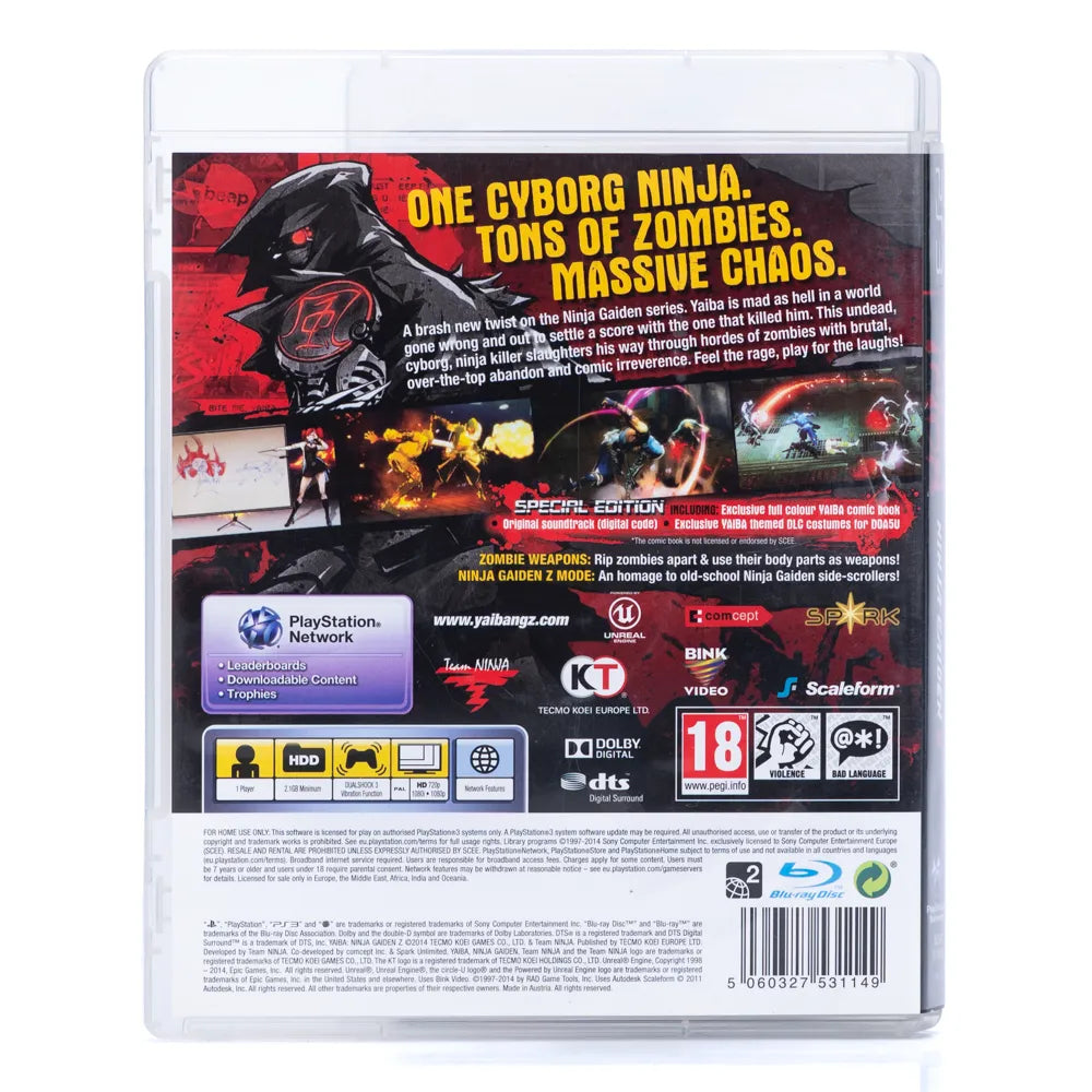 Yaiba: Ninja Gaiden Z - PS3 spill - Retrospillkongen