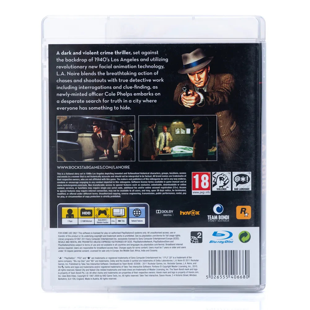 L.A. Noire - PS3 spill - Retrospillkongen