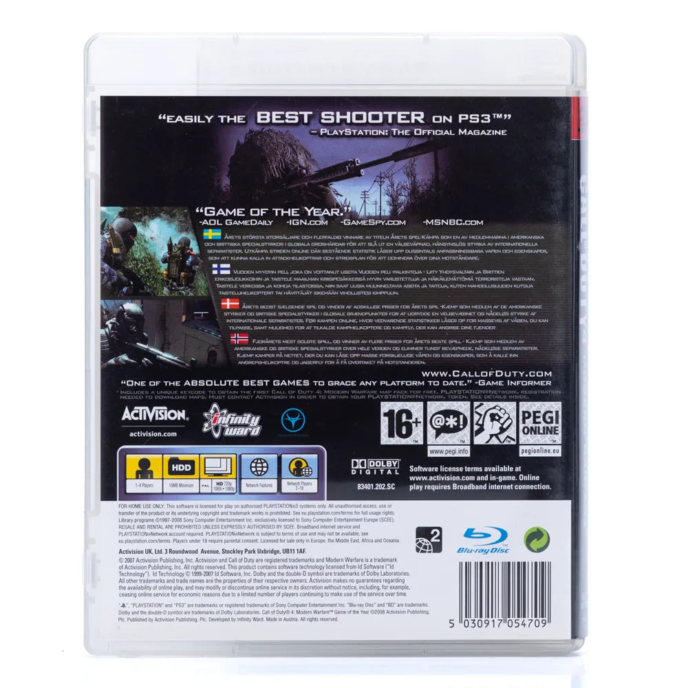 Call of Duty 4: Modern Warfare - PS3 spill - Retrospillkongen