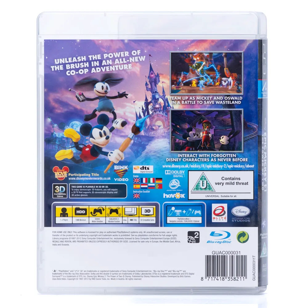 Disney Epic Mickey 2: The Power of Two - PS3 spill - Retrospillkongen