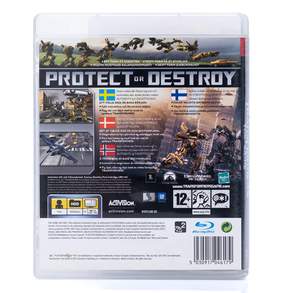 Transformers: The Game - PS3 spill - Retrospillkongen