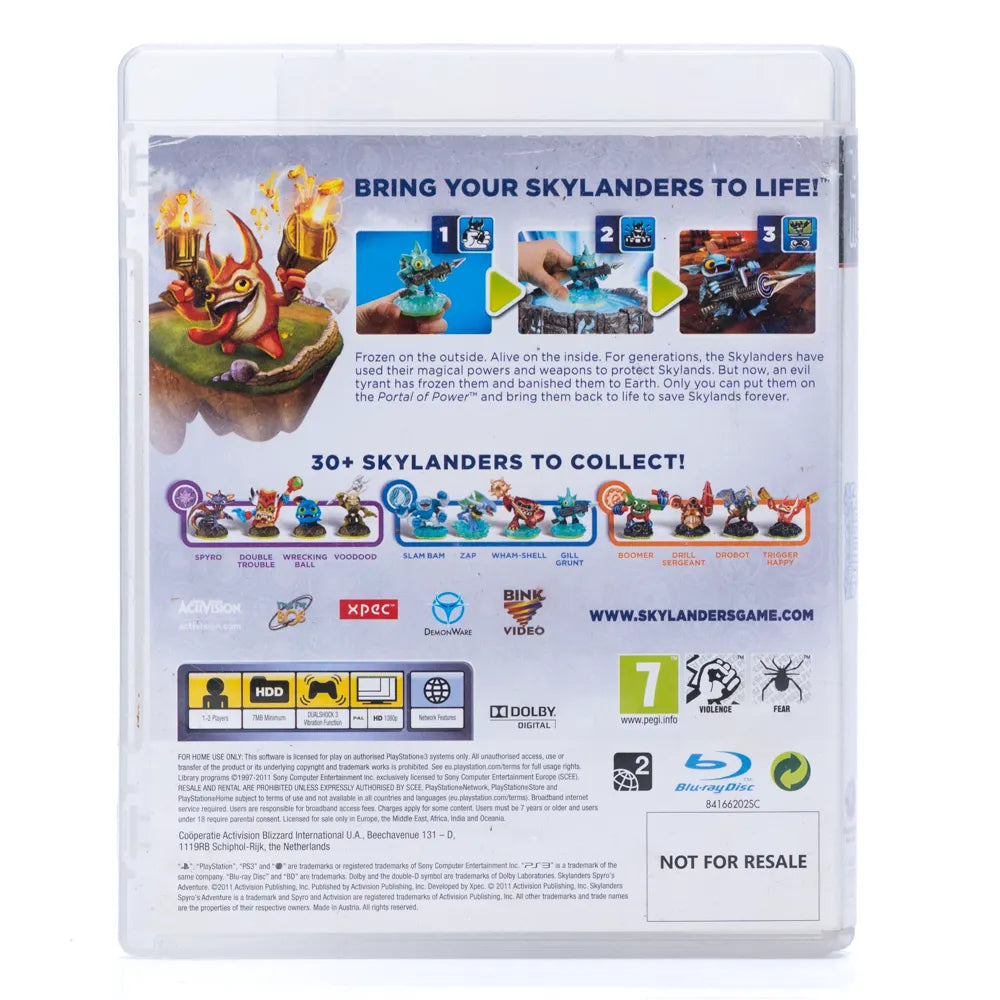Skylanders Spyro's Adventure - PS3 spill - Retrospillkongen