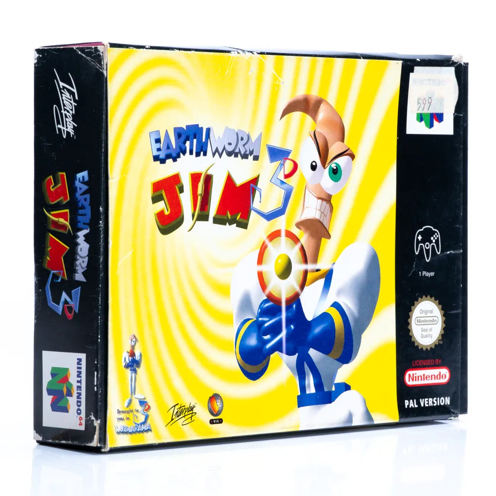 Earthworm Jim 3D - N64 spill (i eske) - Retrospillkongen