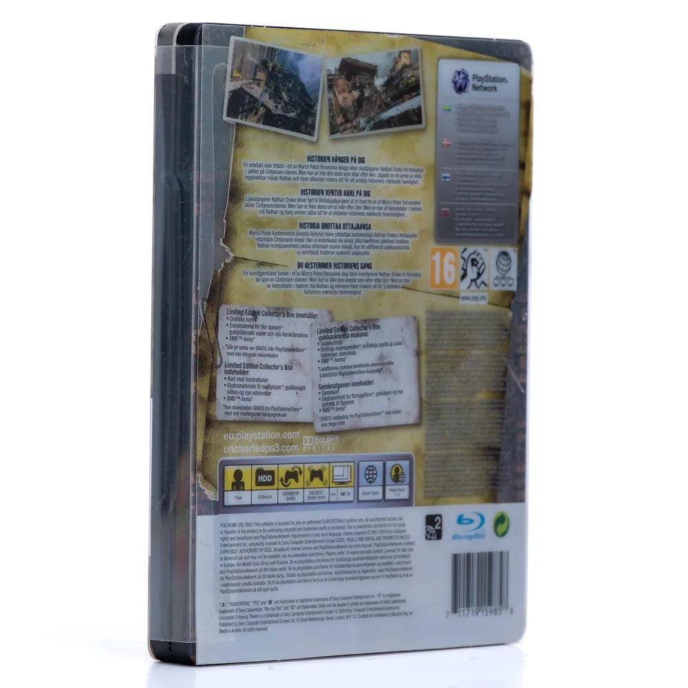 Uncharted 2: Among Thieves - PS3 spill (Steelbook) - Retrospillkongen