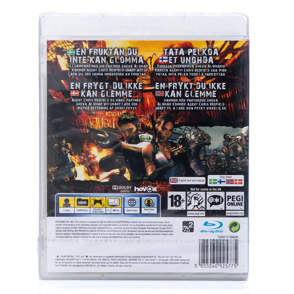 Resident Evil 5 (Forseglet) - PS3 spill