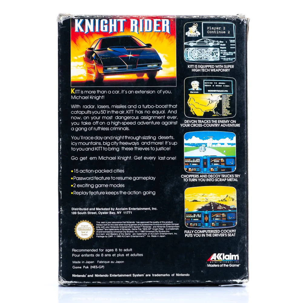 Knight Rider - NES spill (I Eske) - Retrospillkongen