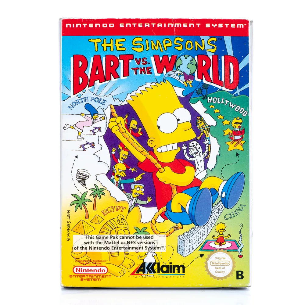 The Simpsons Bart vs the World - NES spill (I Eske) - Retrospillkongen