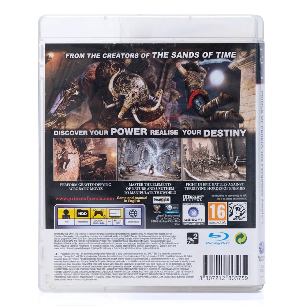 Prince of Persia: The Forgotten Sands - PS3 spill - Retrospillkongen