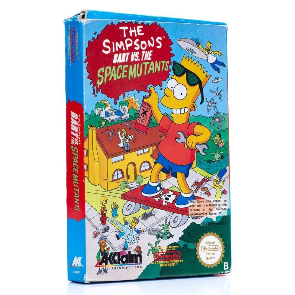 The Simpsons Bart vs The Space Mutants - NES spill (I Eske)