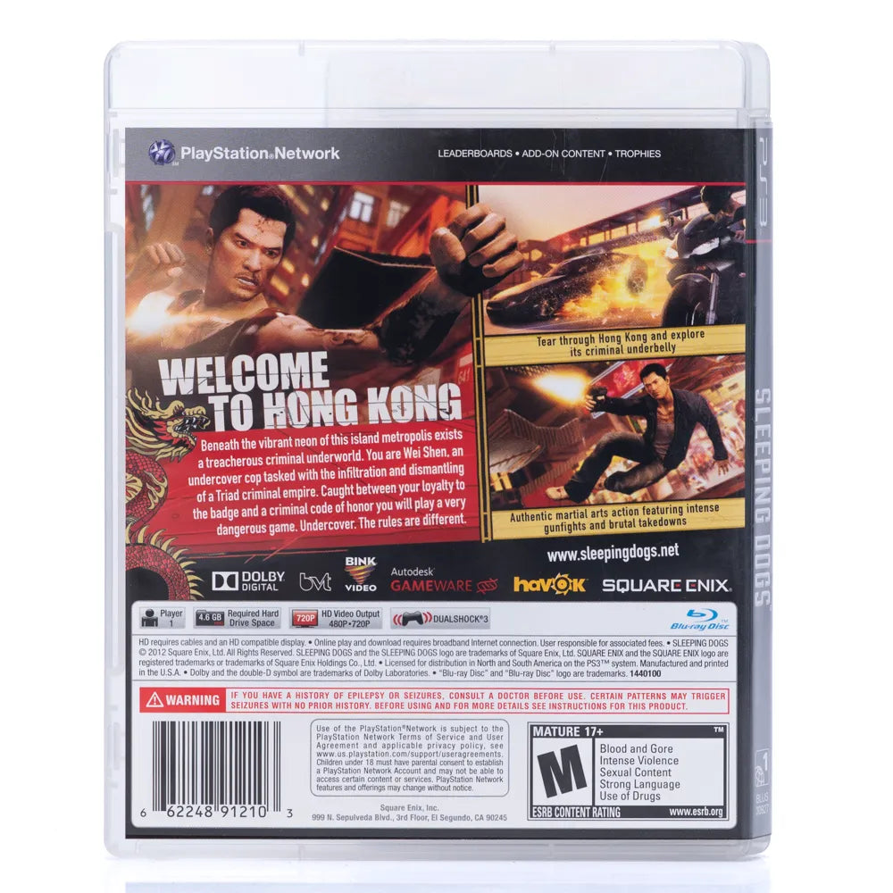 Sleeping Dogs (NTSC, Regionfri) - PS3 spill