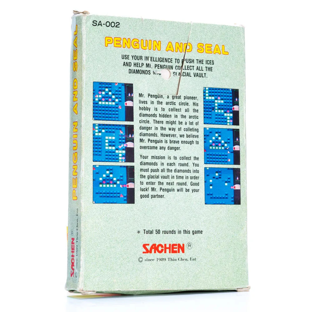 Sachen Penguin and Seal - NES spill (I Eske) - Retrospillkongen
