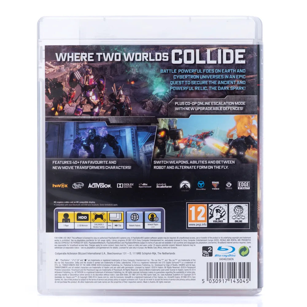 Transformers: Rise of the Dark Spark - PS3 spill