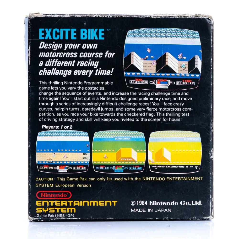 Excitebike - NES spill (I Eske) - Retrospillkongen