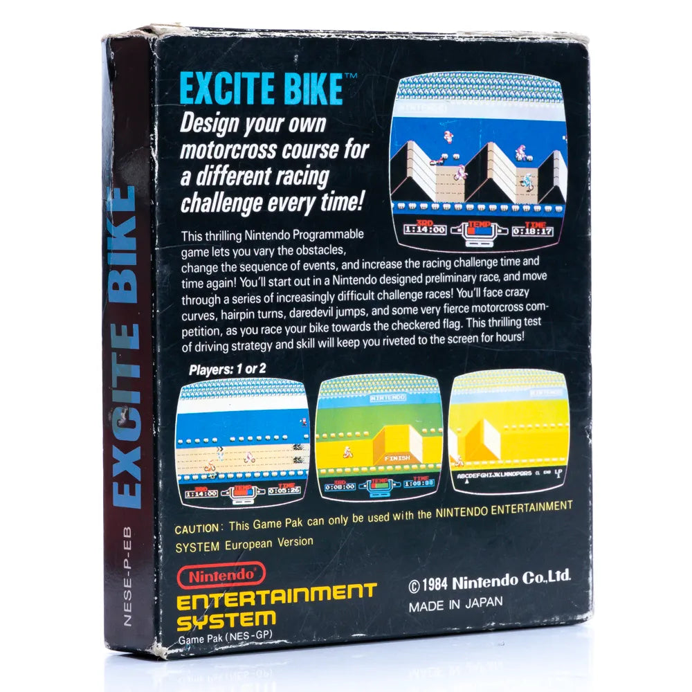 Excitebike - NES spill (I Eske) - Retrospillkongen