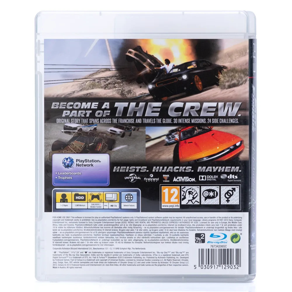 Fast & Furious: Showdown (NTSC, Regionfri) - PS3 spill - Retrospillkongen