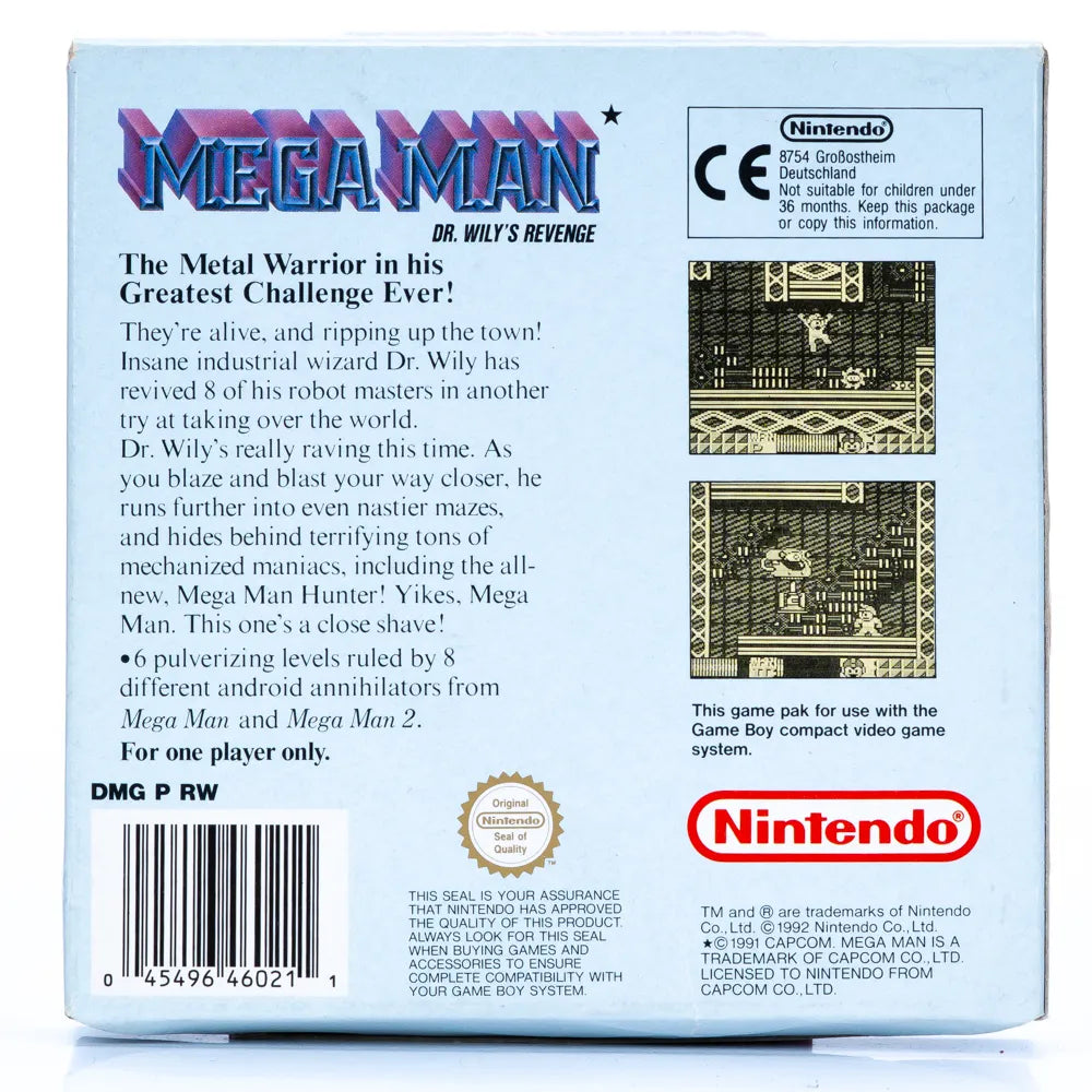 Mega Man: Dr. Wily's Revenge - Gameboy spill (i eske) - Retrospillkongen