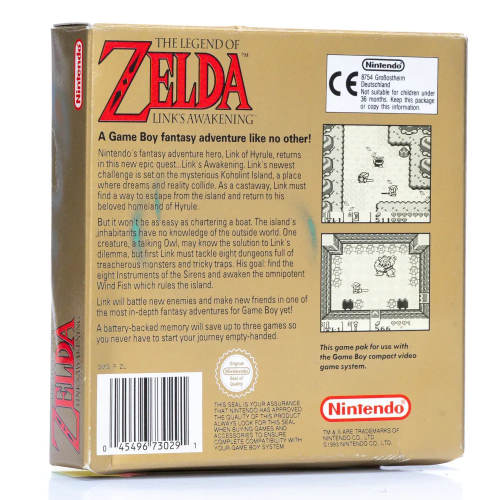 The Legend of Zelda: Link's Awakening - Gameboy spill (i eske) - Retrospillkongen