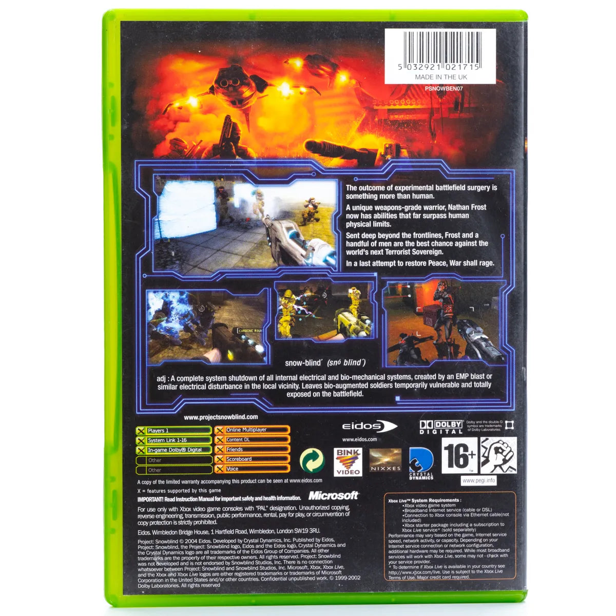 Project: Snowblind - Xbox spill - Retrospillkongen