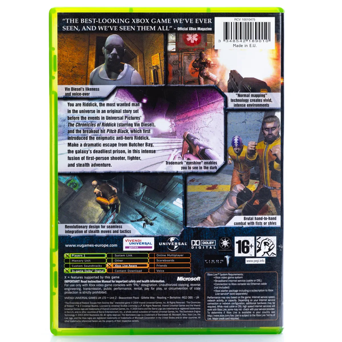 The Chronicles of Riddick: Escape from Butcher Bay - Xbox spill - Retrospillkongen