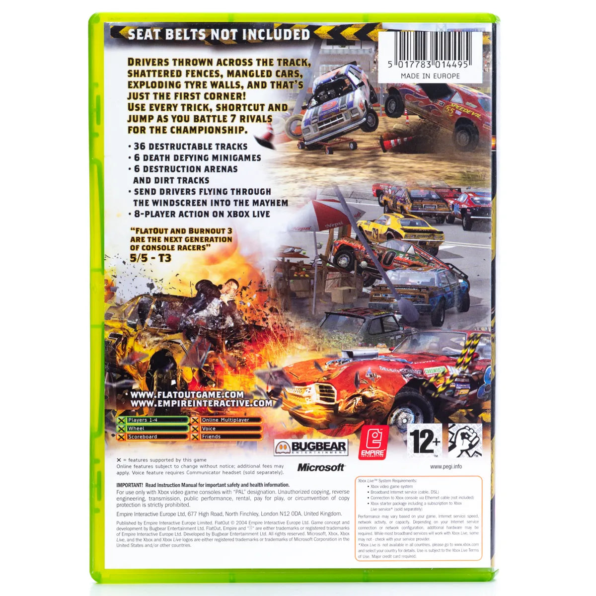FlatOut - Xbox spill - Retrospillkongen
